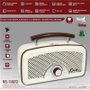 SAMI Radio Sami Vintage 3 bandas beige AC/batería multimedia