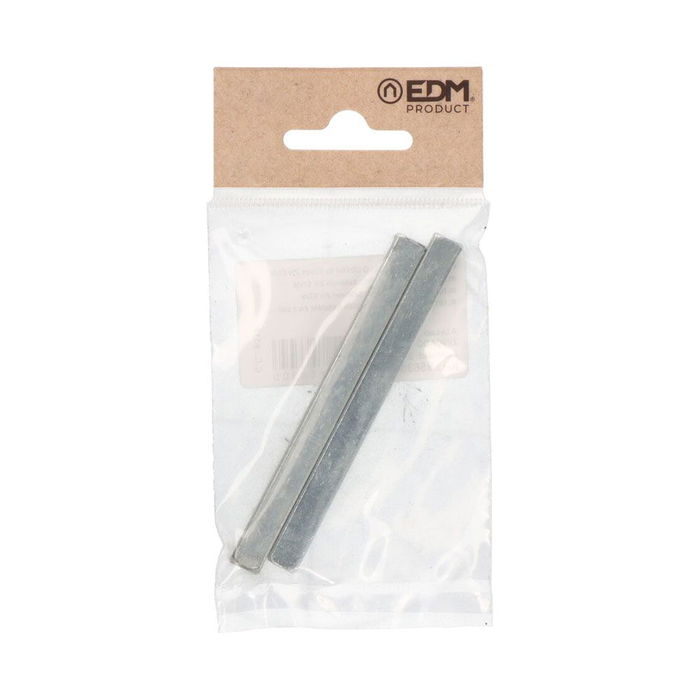 Edm Cuadradillo cdd01 8 x 90 mm Zincado Acero Blister 2 Unidades