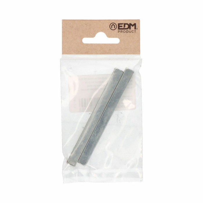 Edm Cuadradillo Modelo CDD01 de Acero Zincado 8 x 8 x 90 mm, 2 unidades