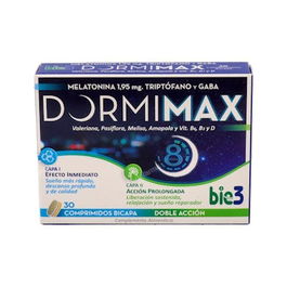 BIE 3 Dormimax 30 Comp. Ayuda a Conciliar el Sueño Melatonina Plantas Relajantes Vitaminas B