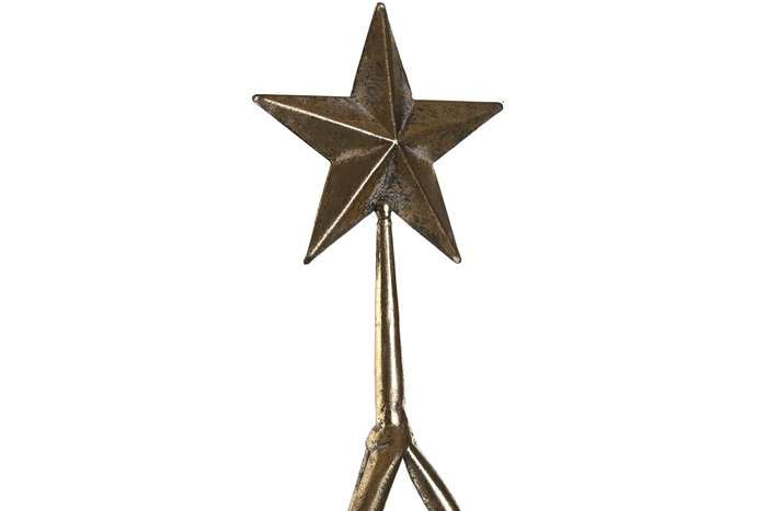 DKD Home Decor Frutero Navidad Árbol Dorado Metal 43 x 79 x 43 cm Expositor