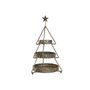 DKD Home Decor Frutero de Metal Árbol Envejecido Dorado 43x43x79 cm