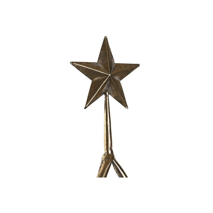 DKD Home Decor Frutero de Metal Árbol Envejecido Dorado 43x43x79 cm