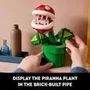 Lego Super Mario 71426 Planta Piraña, Figura Articulada con Tubo y 2 Piezas, Modelo para Adultos, Idea de Regalo