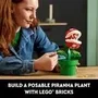 Lego Super Mario 71426 Planta Piraña, Figura Articulada con Tubo y 2 Piezas, Modelo para Adultos, Idea de Regalo