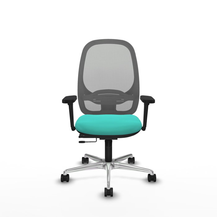 PIQUERAS Y CRESPO Silla de oficina Cilanco con mecanismo Sincro/Traslack, Turquesa y Gris PIQUERAS Y CRESPO Silla de oficina Cilanco con mecanismo Sincro/Traslack, Turquesa y Gris