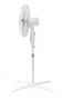 Grunkel Ventilador de Pie FAN-165X 50W 5 Aspas 40cm 3 Velocidades Blanco