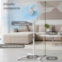Grunkel Ventilador de Pie FAN-165X 50W con 5 Aspas y Altura Regulable