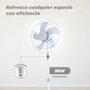 Grunkel Ventilador de Pie FAN-165X 50W con 5 Aspas y Altura Regulable