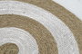 DKD Home Decor Alfombra Navidad Tradicional Base Árbol Rojo Dorado Fibra Seagrass 90x90 cm (3 Unidades)