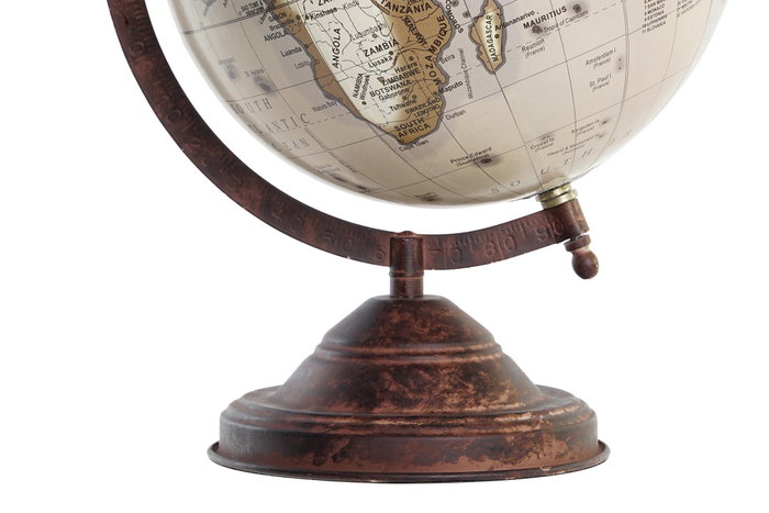 DKD Home Decor Globo Terraqueo Vintage Marron 18 x 32 x 20 cm