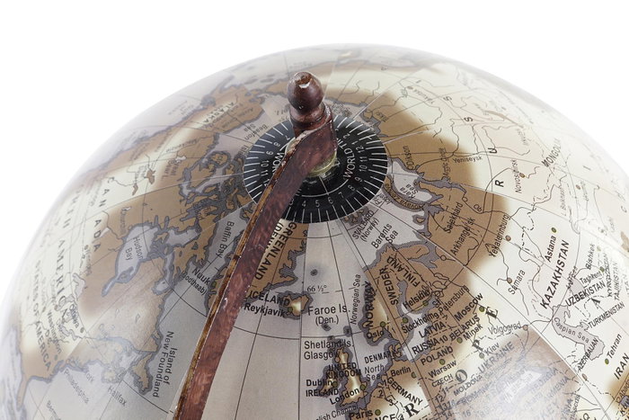 DKD Home Decor Globo Terraqueo Vintage Marron 18 x 32 x 20 cm