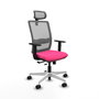 PIQUERAS Y CRESPO Silla de oficina Haches Rosa y Gris