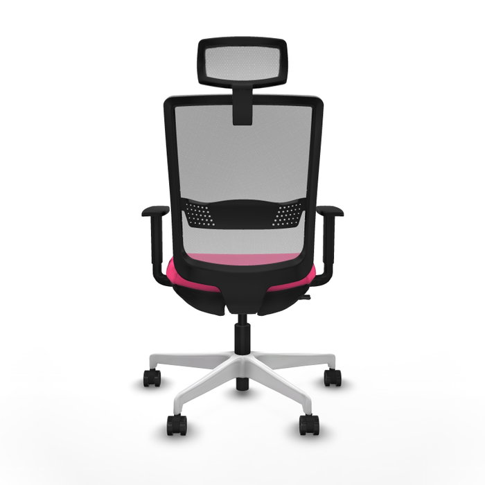 PIQUERAS Y CRESPO Silla de oficina Haches Rosa y Gris PIQUERAS Y CRESPO Silla de oficina Haches Rosa y Gris