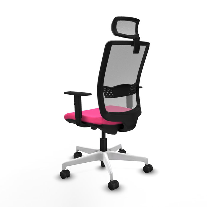 PIQUERAS Y CRESPO Silla de oficina Haches Rosa y Gris PIQUERAS Y CRESPO Silla de oficina Haches Rosa y Gris