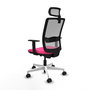 PIQUERAS Y CRESPO Silla de oficina Haches Rosa y Gris