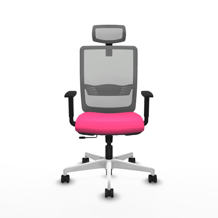 PIQUERAS Y CRESPO Silla de oficina Haches Rosa y Gris PIQUERAS Y CRESPO Silla de oficina Haches Rosa y Gris