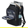DICOTA Eco Backpack SELECT Mochila para portátil de 17.3 pulgadas, compartimento para portátil, hecha con materiales reciclados, unisex, negro