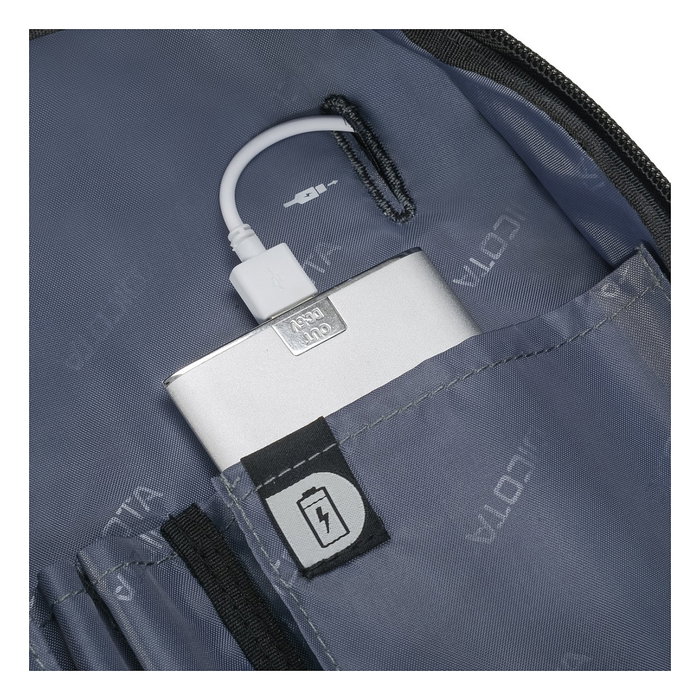 DICOTA Eco Backpack SELECT Mochila para portátil de 17.3 pulgadas, compartimento para portátil, hecha con materiales reciclados, unisex, negro