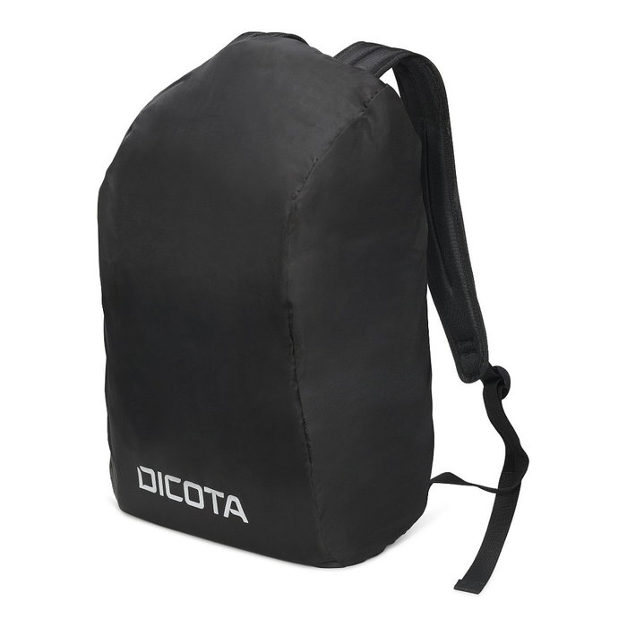 DICOTA Eco Backpack SELECT Mochila para portátil de 17.3 pulgadas, compartimento para portátil, hecha con materiales reciclados, unisex, negro