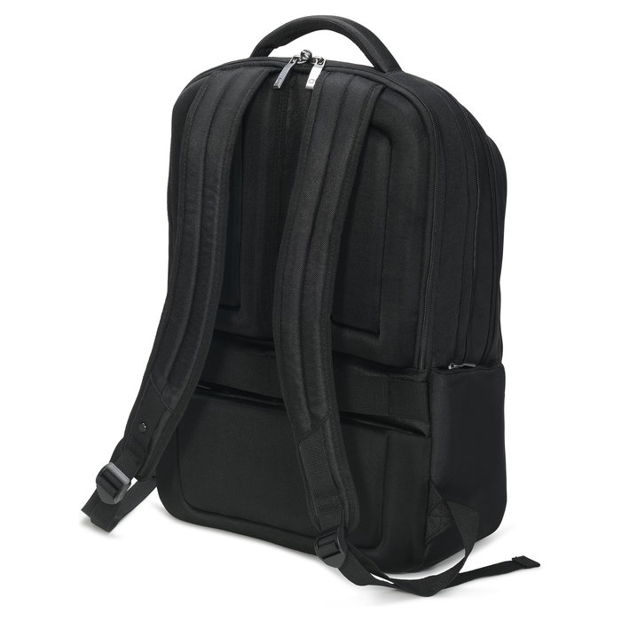 DICOTA Eco Backpack SELECT Mochila para portátil de 17.3 pulgadas, compartimento para portátil, hecha con materiales reciclados, unisex, negro