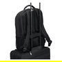 DICOTA Eco Backpack SELECT Mochila para portátil de 17.3 pulgadas, compartimento para portátil, hecha con materiales reciclados, unisex, negro