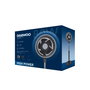 DAEWOO Ventilador de Pie High Speed, 80W, 25cm/10", Negro con Base Redonda