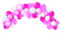 Vivalloons Guirnalda de Globos Colores Pastel Baby Pink