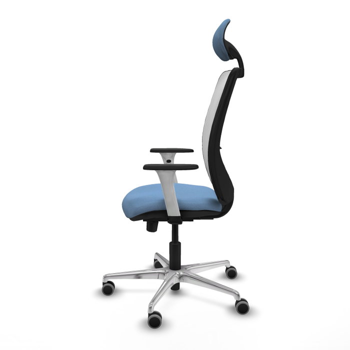 PIQUERAS Y CRESPO Silla de oficina Zulema con mecanismo Sincro/Traslack, Azul cielo y Blanco PIQUERAS Y CRESPO Silla de oficina Zulema con mecanismo Sincro/Traslack, Azul cielo y Blanco
