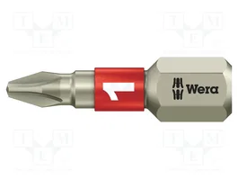 WERA Punta de destornillador Phillips PH1 BiTorsion 1/4 pol 25 mm