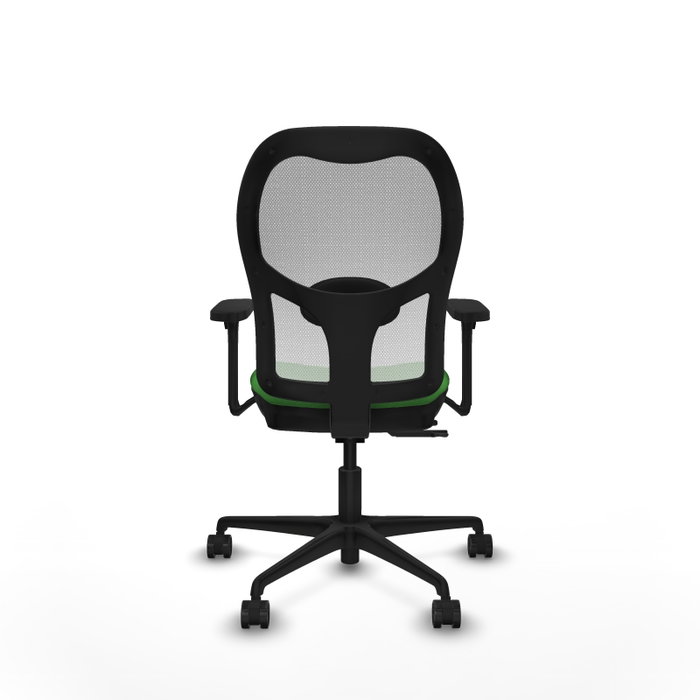 PIQUERAS Y CRESPO Silla de oficina Jorquera con mecanismo Sincro/Traslack Verde y Blanco