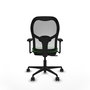 PIQUERAS Y CRESPO Silla de oficina Jorquera con mecanismo Sincro/Traslack Verde y Blanco