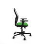 PIQUERAS Y CRESPO Silla de oficina Jorquera con mecanismo Sincro/Traslack Verde y Blanco