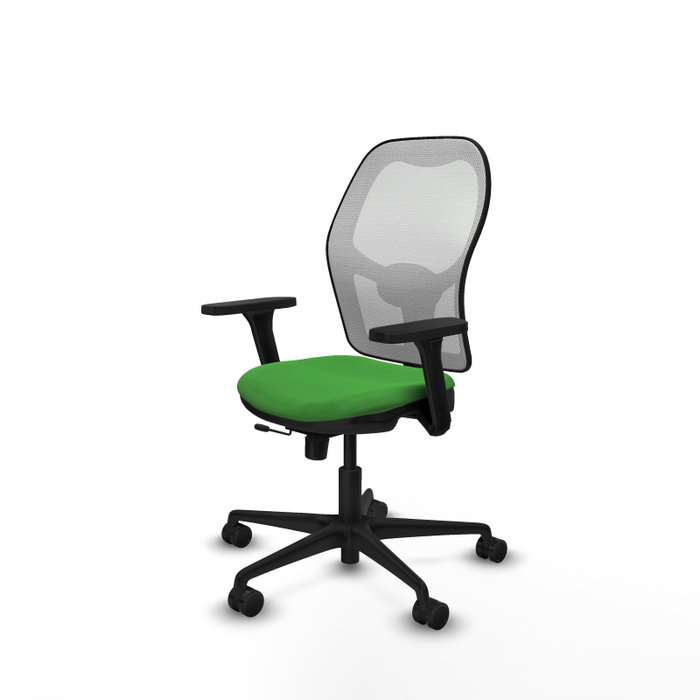 PIQUERAS Y CRESPO Silla de oficina Jorquera con mecanismo Sincro/Traslack Verde y Blanco