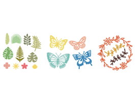 Misskuty Set 3 Troqueles finos ZAG Botánico y Mariposas