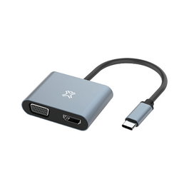 XTREMEMAC XWH-ACVH-13 Adaptador USB-C a VGA Gris