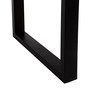 Mesa Comedor Natural-Negro 180 X 90 X 76 cm