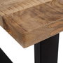 Mesa Comedor Natural-Negro 180 X 90 X 76 cm