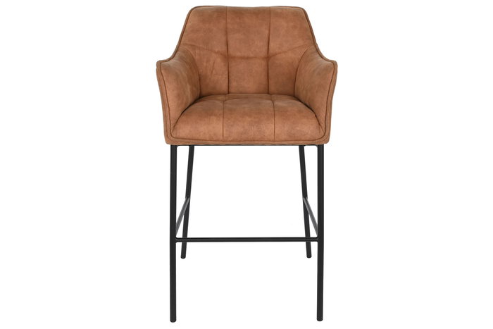 DKD Home Decor Taburete Loft Camel Negro 60 x 107 x 59 cm