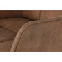 DKD Home Decor Taburete de Microfibra y Metal Camel y Negro
