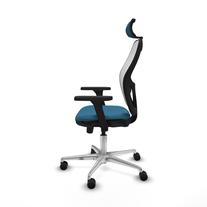 PIQUERAS Y CRESPO Silla de oficina Jorquera Verde petróleo y Blanco PIQUERAS Y CRESPO Silla de oficina Jorquera Verde petróleo y Blanco