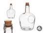 Giftdecor Garrafa con Agujero 4L con Tapón de Corcho (Pack de 4)