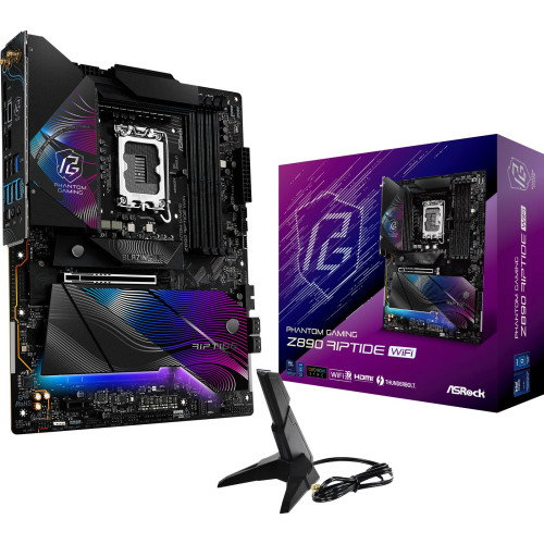ASRock Placa Base Z890 Riptide Wifi 90-MXBPB0-A0UAYZ Intel LGA 1851 DDR5 ATX ASRock Placa Base Z890 Riptide Wifi 90-MXBPB0-A0UAYZ Intel LGA 1851 DDR5 ATX