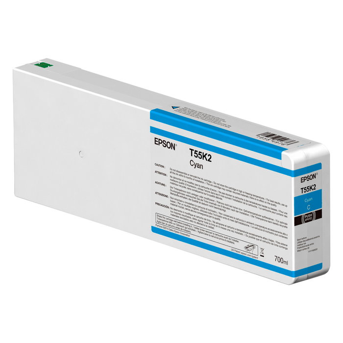 Epson T55K200 Cartucho de Tinta UltraChrome HDX/HD Cian 700 ml