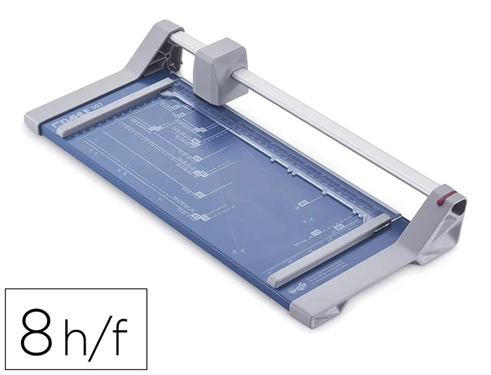 Dahle Cizalla de Rodillo 507 A4 Gris/Azul Dahle Cizalla de Rodillo 507 A4 Gris/Azul
