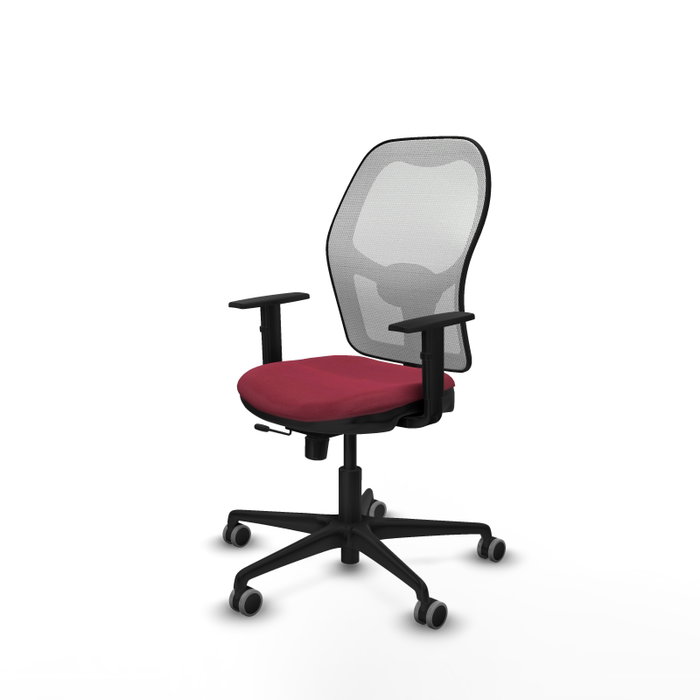 PIQUERAS Y CRESPO Silla de oficina Jorquera Granate y Blanco