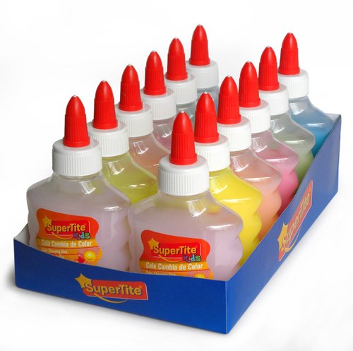 Cola Cambiacolor Supertite Bote De 80Ml Surtido Neon Expositor De 12 Cola Cambiacolor Supertite Bote De 80Ml Surtido Neon Expositor De 12