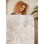 Conceptum Alfombra 80x150 cm Crema 100% Algodón Lavable a Máquina Antideslizante Wooson1l059