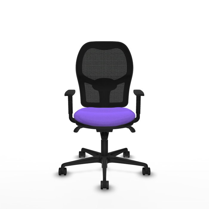 PIQUERAS Y CRESPO Silla de oficina Jorquera con mecanismo Sincro, Lila y Negro PIQUERAS Y CRESPO Silla de oficina Jorquera con mecanismo Sincro, Lila y Negro