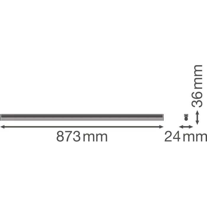 Ledvance Luminaria LED lineal Compact, 15W, 1500 Lumen, 4000K, 140° de apertura, IP20, para conexión en línea Ledvance Luminaria LED lineal Compact, 15W, 1500 Lumen, 4000K, 140° de apertura, IP20, para conexión en línea